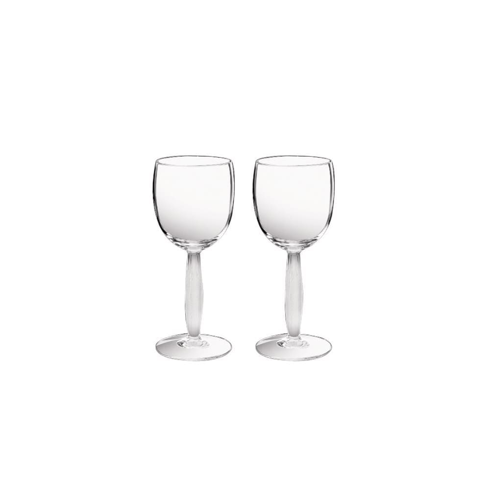 Lalique Diamant Wine Glasses Set 2 Pcs. Lalique