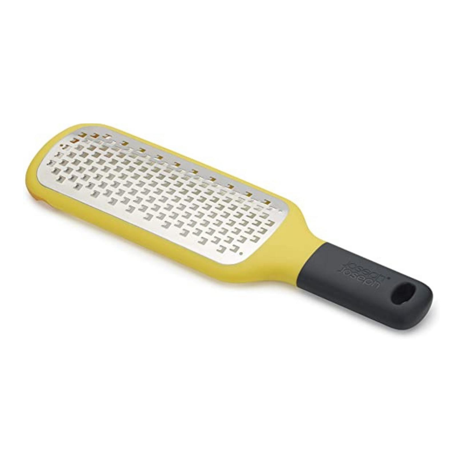 Gripgrater paddle grater with bowlgrip coarse – yellow