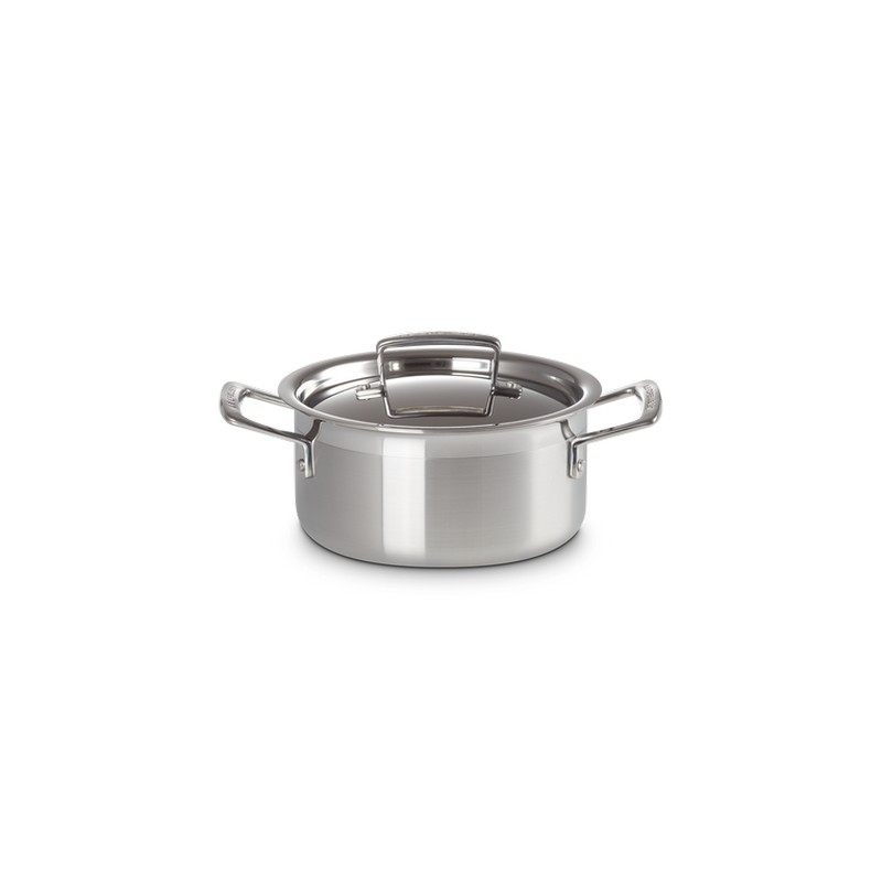 3-PLY Stainless Steel Deep casserole Le Creuset