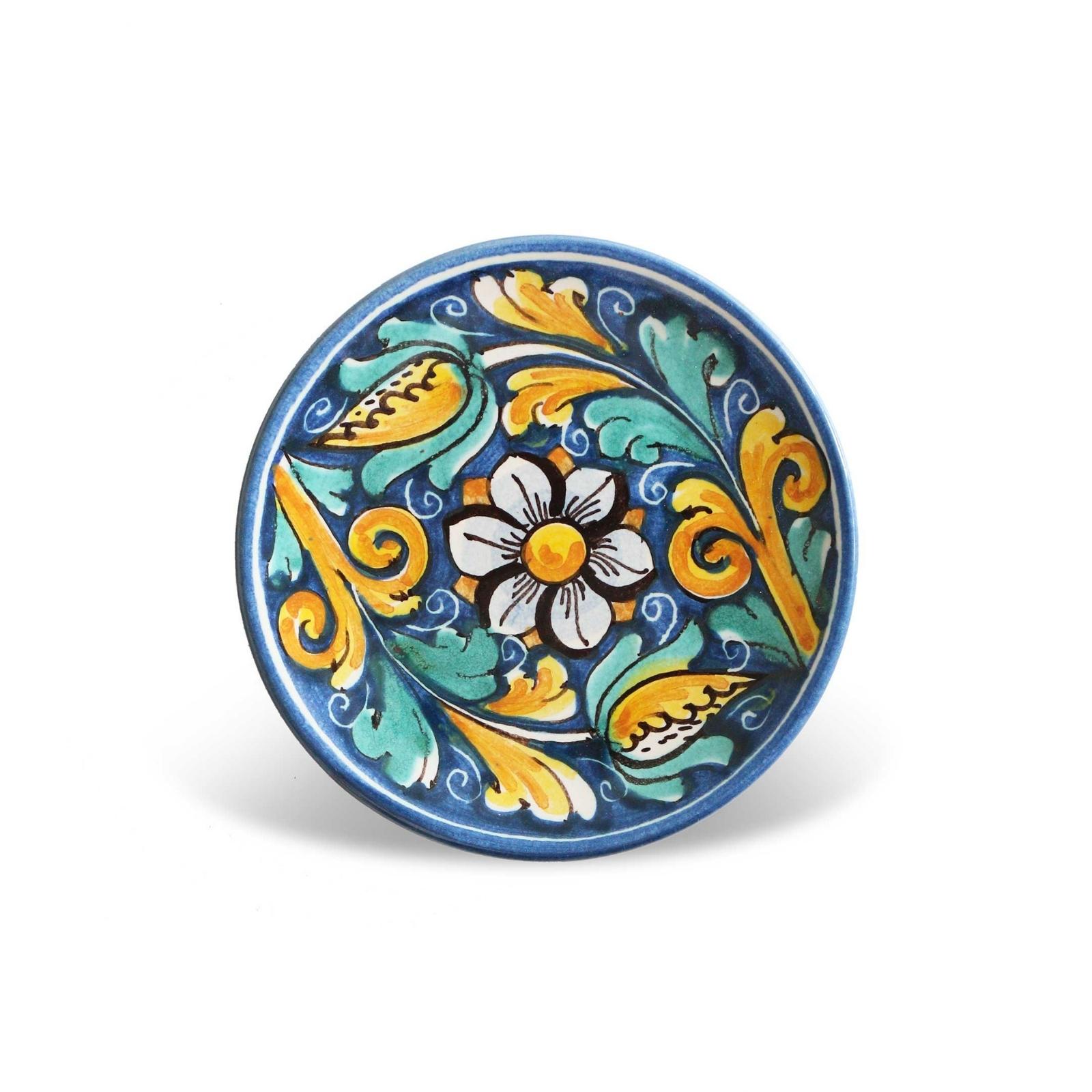 Small plate caltagirone decorated ceramic – Agira