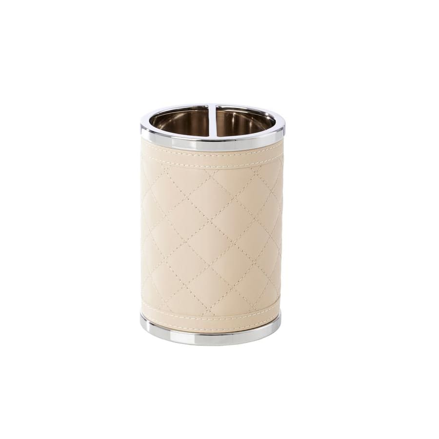 Vanity leather toothbrush holder Ivory 12.5 cm Riviere