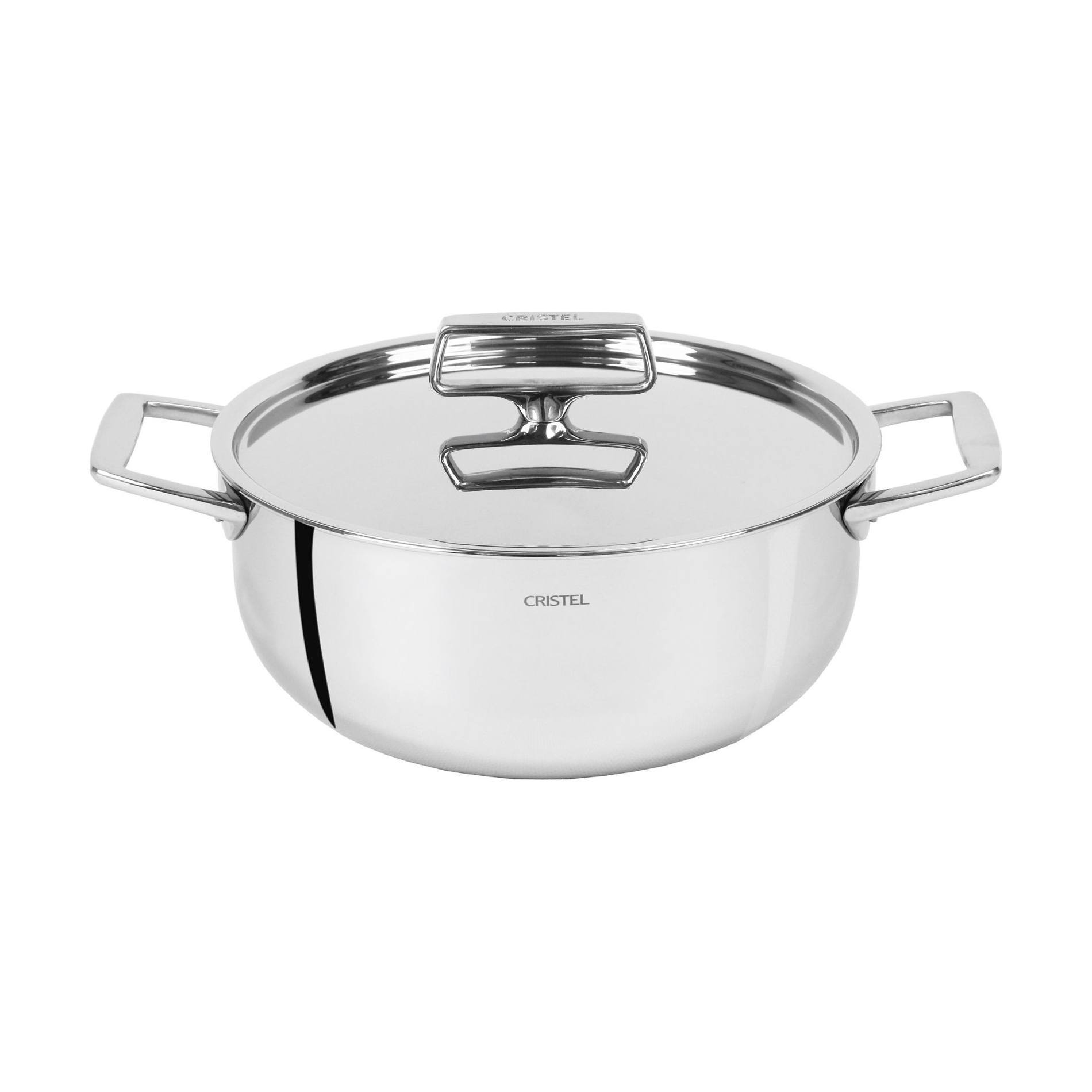 Castel Pro stewpan with lid 16 cm stainless steel Cristel