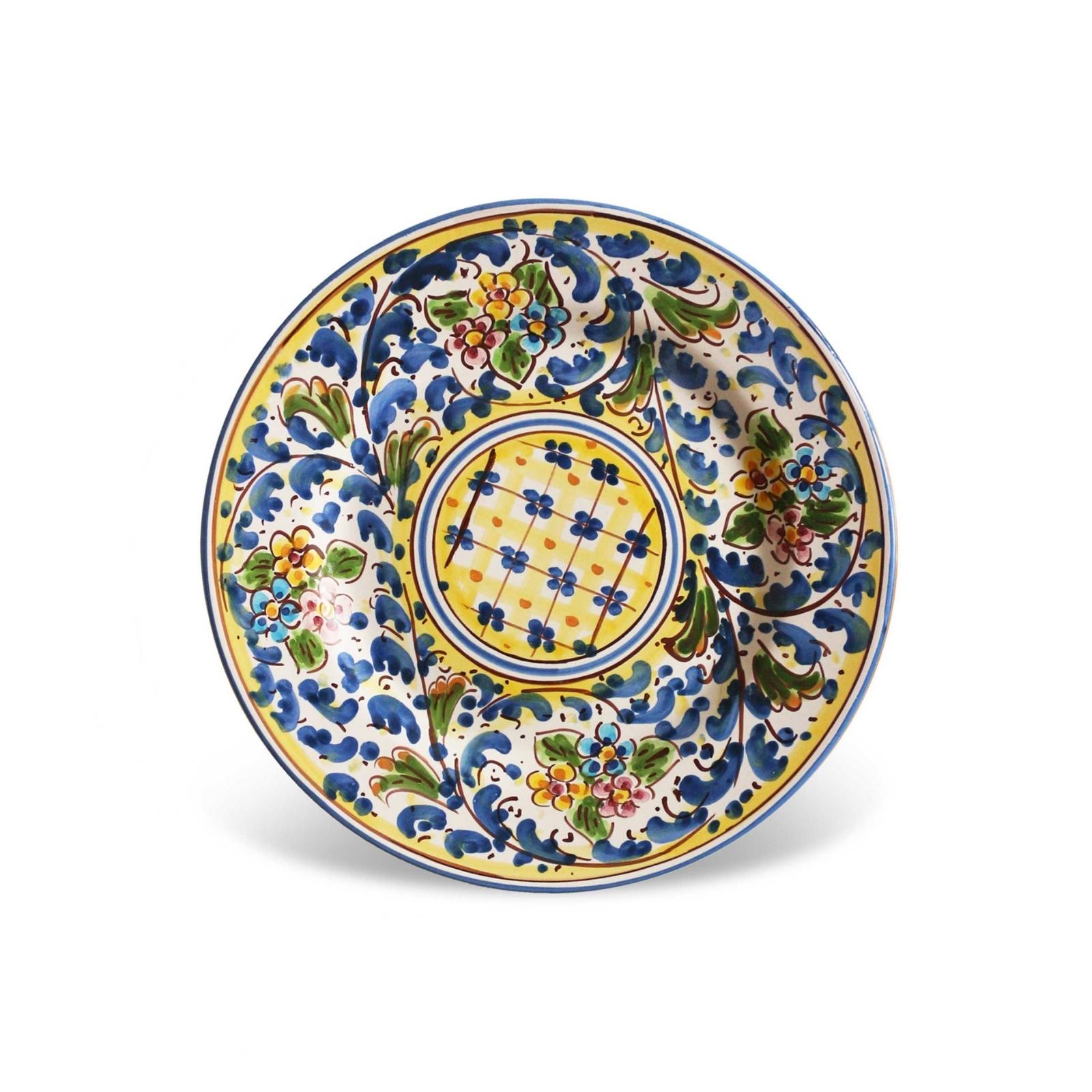 Dessert plate handcrafted sicilian ceramic – Marettimo