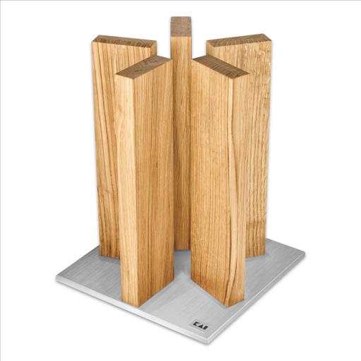 Stonehenge knife blockwith stainless steel board