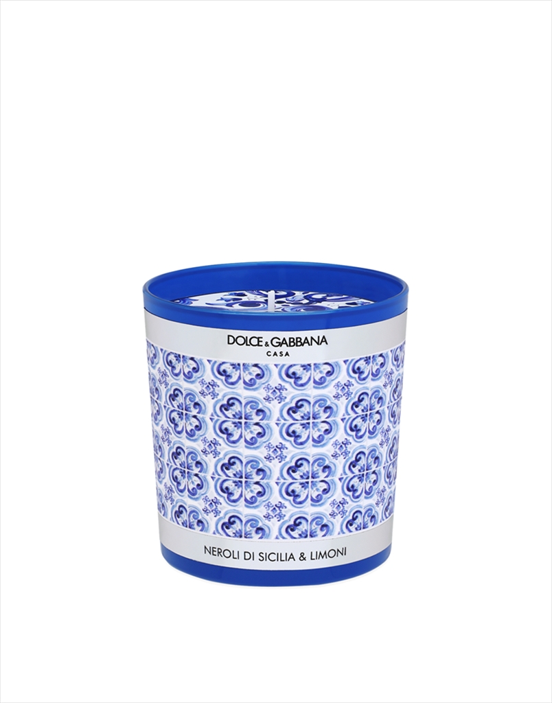 Mediterranean Blue Perfumed CandleSicilian Neroli  Lemon 250 Gr Dolce Gabbana