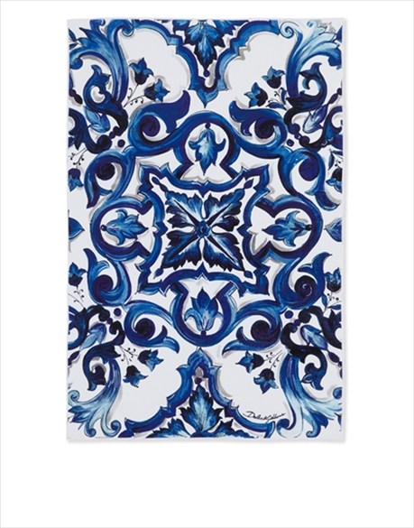 Mediterranean Blue Bath Towel 100 x 150 cm Dolce Gabbana