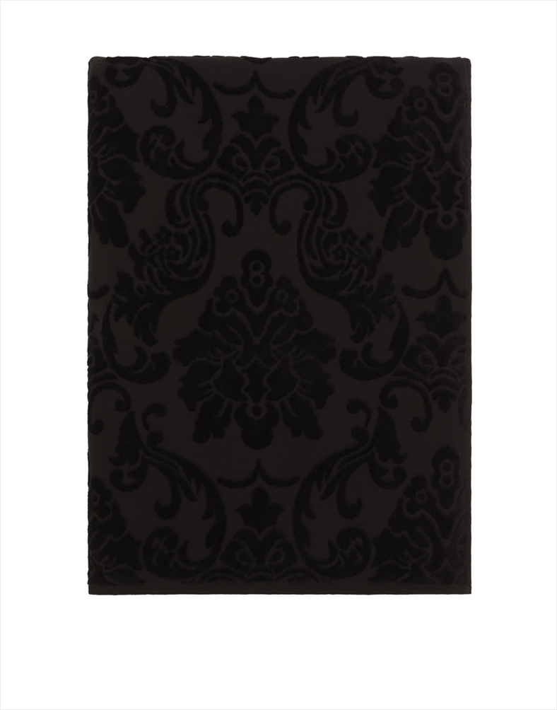 Crosswise Beach Towel Jacquard Black 150×195 cm Dolce Gabbana