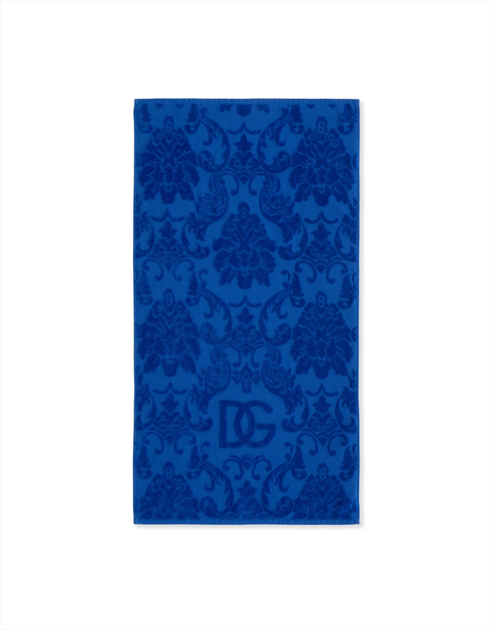 Crosswise 5 Piece Towel Set – Jacquard Blue 2 pcs 40 x 60 2 pcs 60 x 110 1 Pc 100 x 150 Dolce Ga