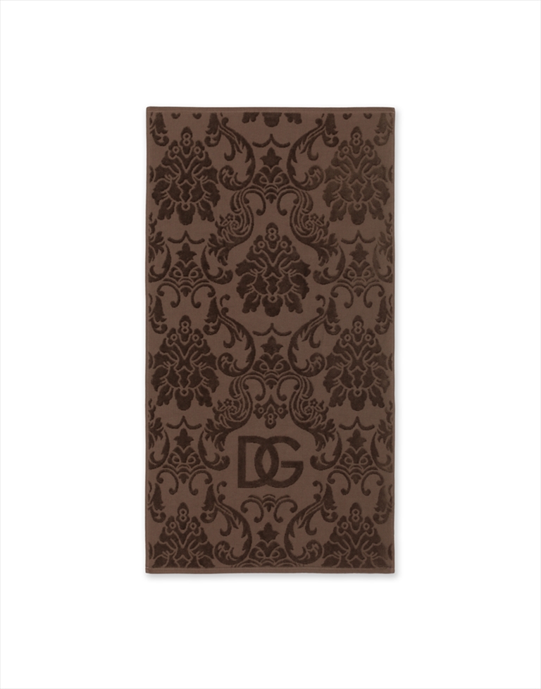 Crosswise 5 Piece Towel Set – Jacquard Brown 2 pcs 40 x 60 2 pcs 60 x 110 1 Pc 100 x 150 cm Dolc