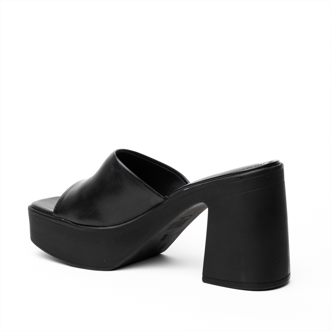 Via Marte heeled platform mules - Shoebox