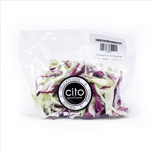 CITO READY WASHED CABBAGE MIX RED/GREEN 125GR