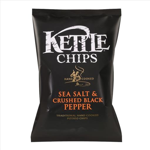 KETTLE CHIPS BLACK PEPPER n SEA SALT 40gr