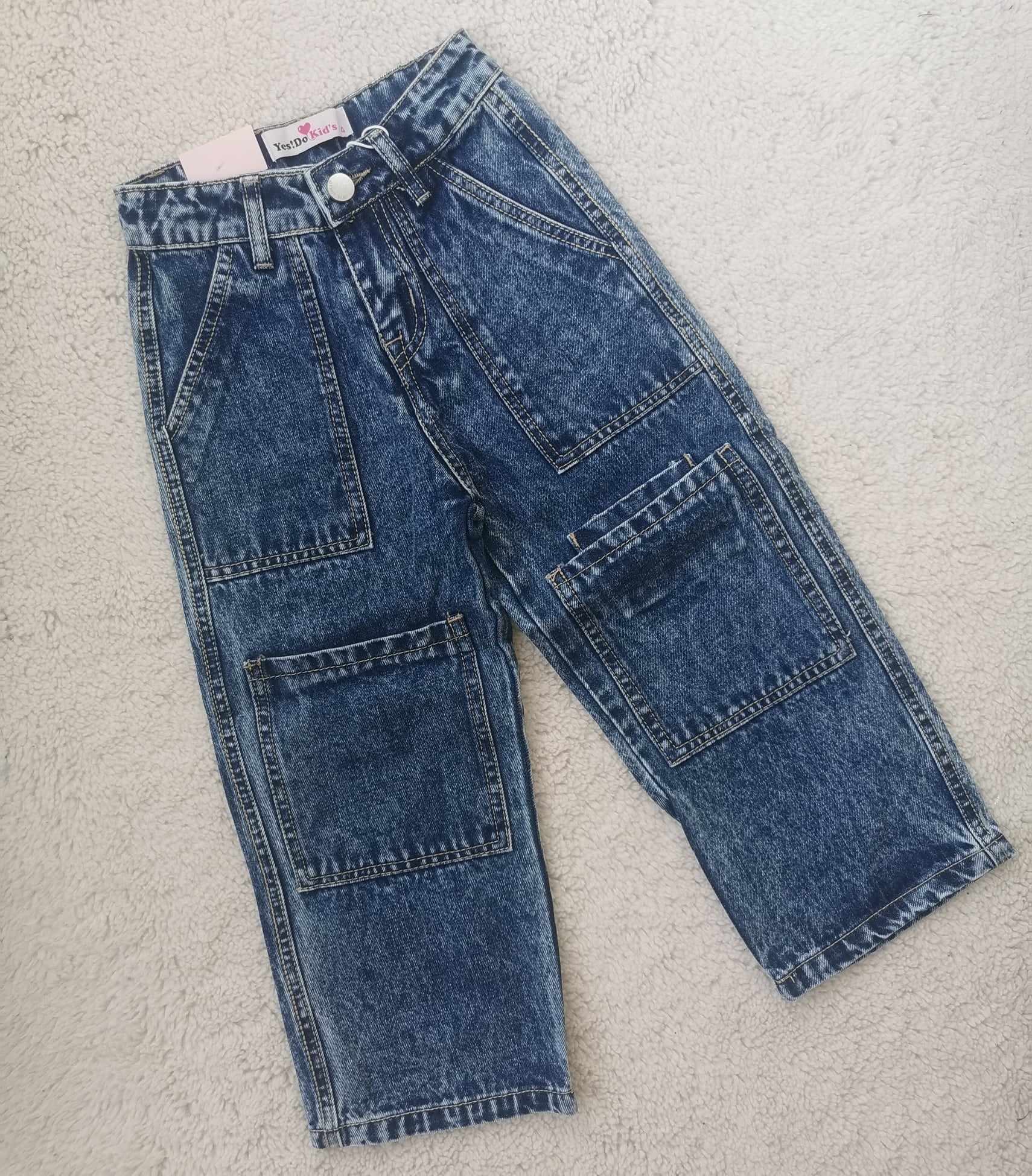 TROUSER YESDOKIDS 23/24 MONOC. JEANS WITH DOUBLE POCKET INFRONT GIRL