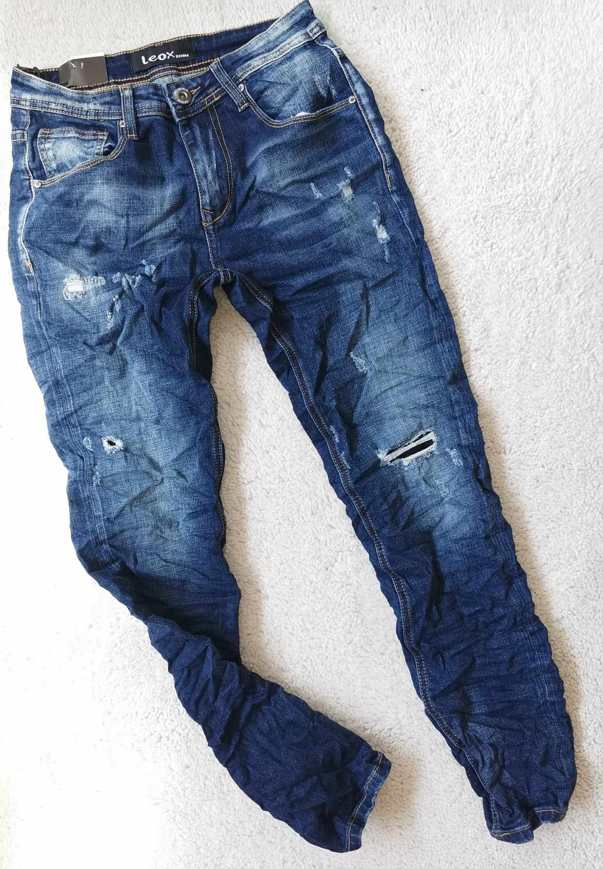 TROUSER LEOX 23/24 ΜΟΝΟC. JEANS WITH SLIT ΜΑΝ