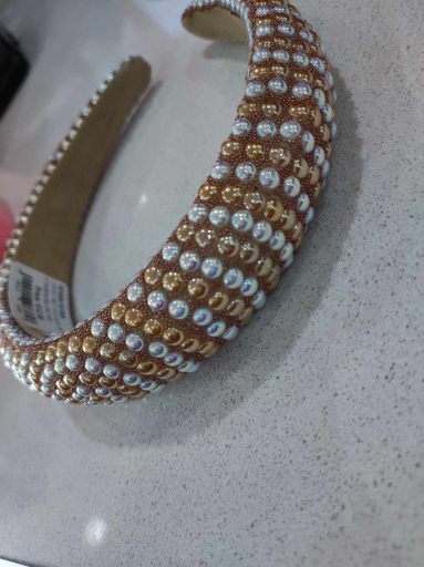 HAIRBAND ITALY 23/24 TWO TONE WITH PEARLS