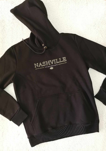 BLOUSE CLEVER 23/24 MONOC. HOODIE WITH NASHVILLE PRINT MAN