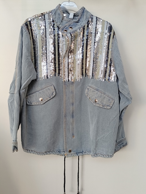 JACKET FRENDY.ING 24/24 MONOC. JEANS WITH SEQUINS