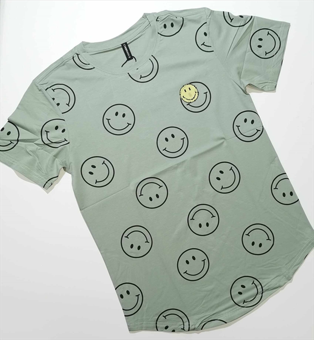 BLOUSE CHAIRMAN 24/24 MONOC. WITH SMILE PRINT ΜΑΝ