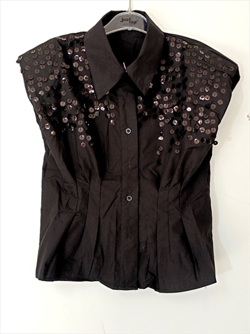 SHIRT VINCEOTTO 24/24 MONOC. SLEEVELESS WITH SEQUINS