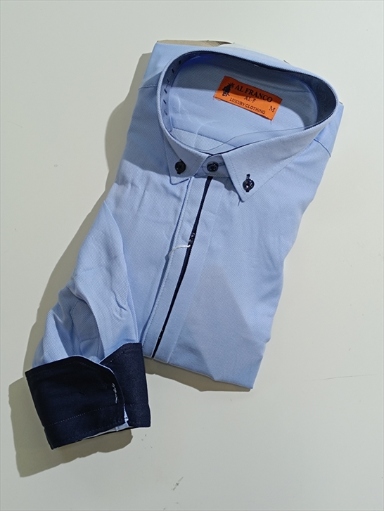 SHIRT AL FRANCO 24/24 MONOC. WITH BUTTONS ON THE COLLAR MAN