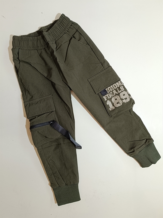 TROUSER RUN BOY 24/24 MONOC. WITH SIDES POCKETS AND 1895 PRINT BOY