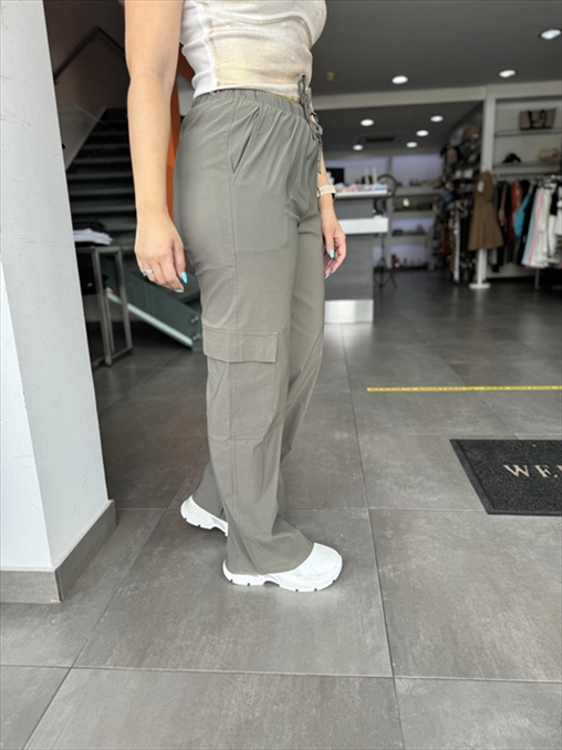 TROUSER ELISA IMMAGINE 24/24 MONOC. WIDE WITH SIDE POCKETS
