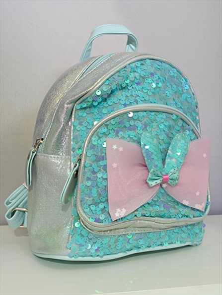 BACKPACK ITALY 24/24 ΜΟΝΟΧ. WITH SEQUINS AND BOW GIRL