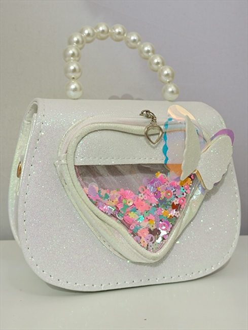 BAG ITALY 24/24 ΜΟΝΟC. SMALL HARD WITH BUTTERFLIES GIRL