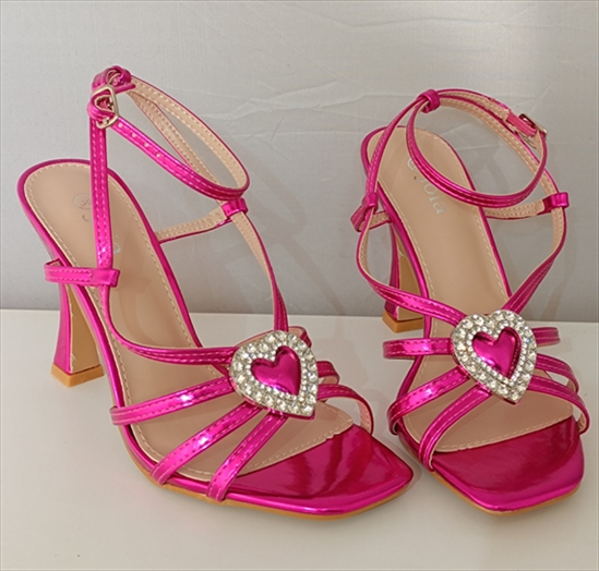 SHOES JOIA 24/24 MONOC. HIGH SANDAL WITH DECORATE HEART