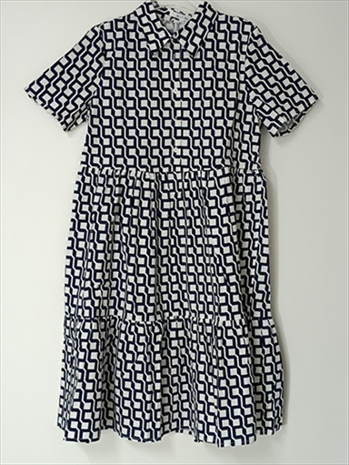 DRESS SWEET MISS 24/24 TWO-TONE WITH BUTTONS AND COLLAR