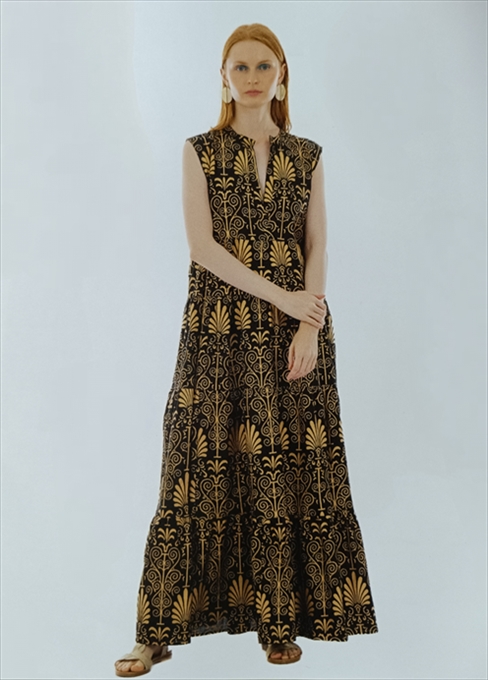 DRESS PLATINUM 24/24 TWO-TONE LONG WITH GOLD PRINT
