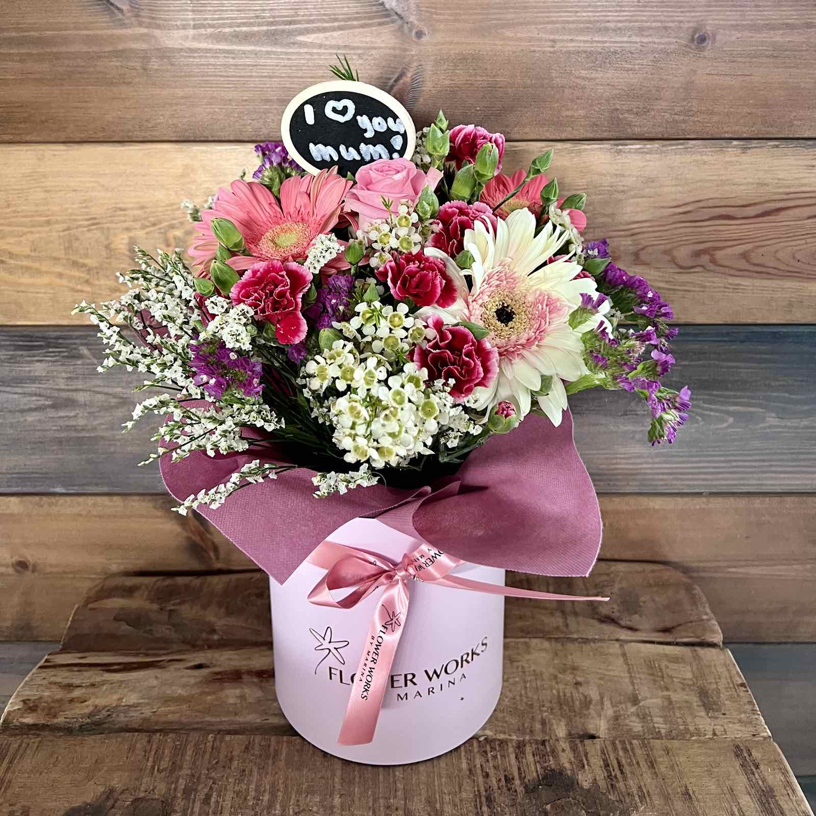 PINK COMBINATION OF SEASONAL FLOWERS FOR YOUR MUMMY