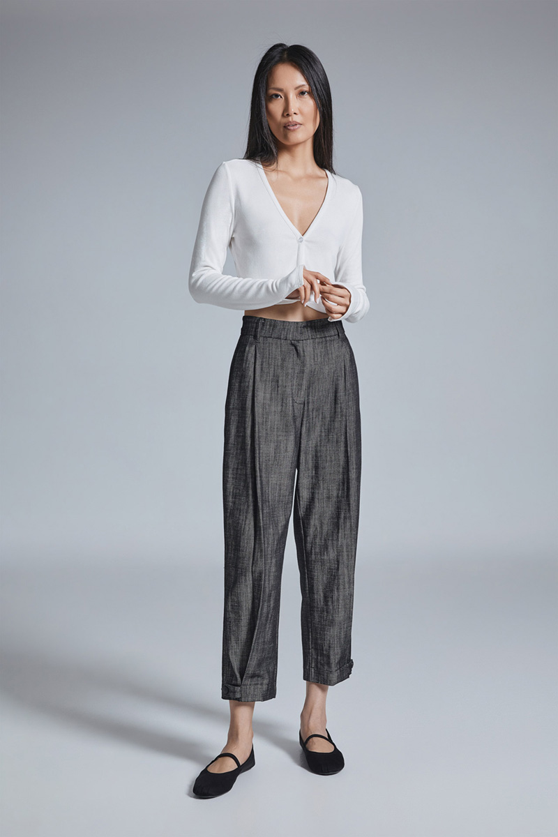 linen pants blue-women clothes, ckontova