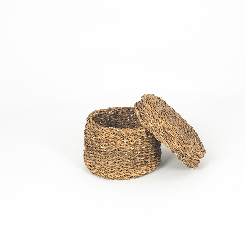 Round Basket with Lid – Small