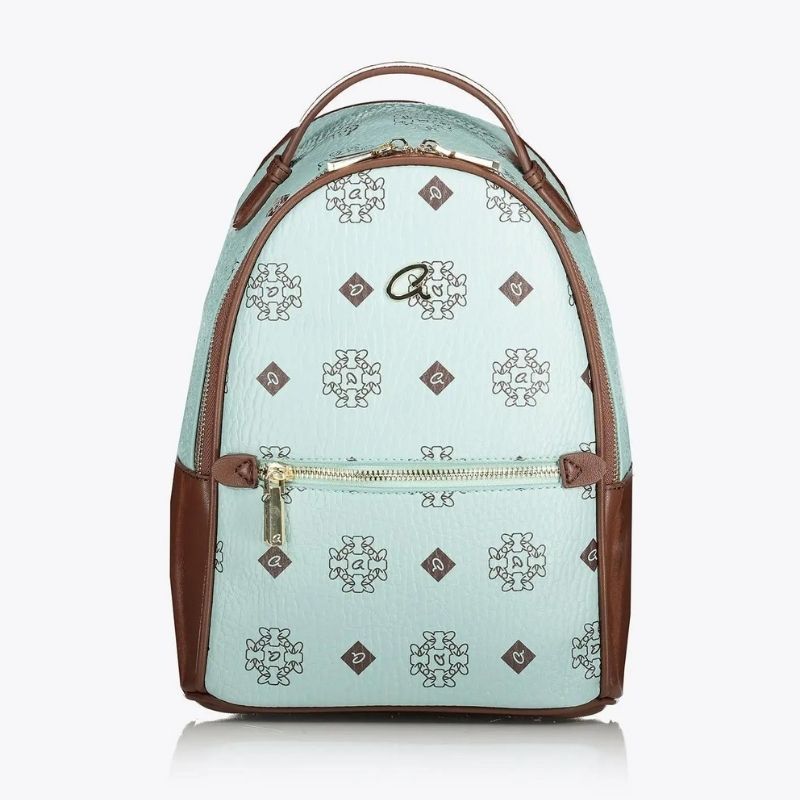 BACKPACK NEFELI WITH REPEAT PATTERN MONOGRAM 'A