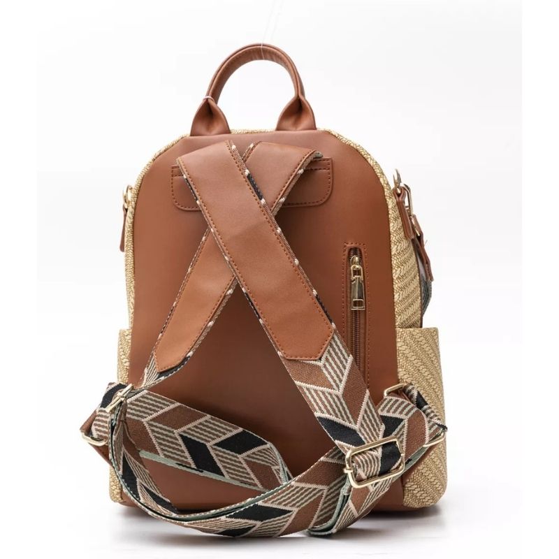 BAGS: Fragola women's backpack in black-beige color